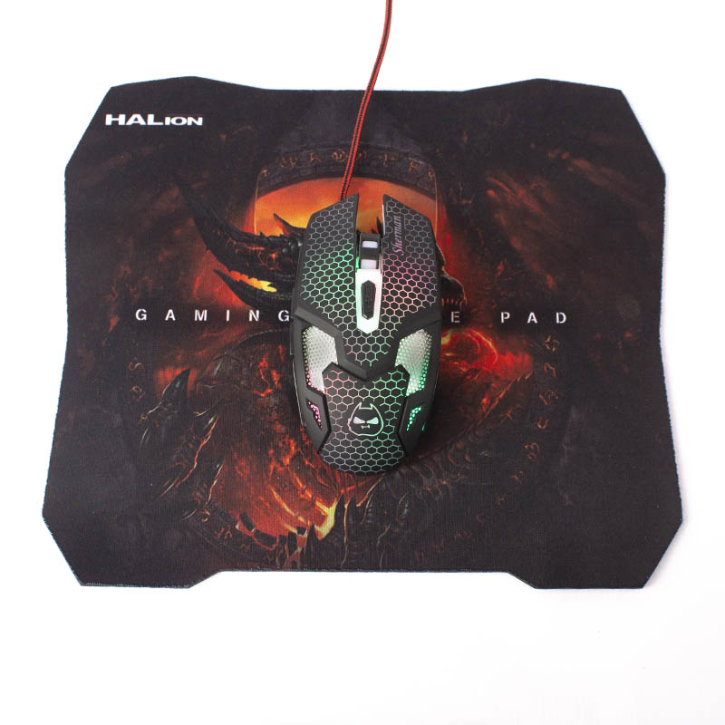 MOUSE GAMER + PAD HALION SHERMAN HA-923P USB